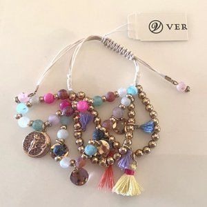 Versona colorful 4 tiers friendship bracelet NWT